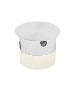 Ceiling base with 3w led in white finish
